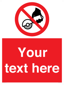 Custom Do not use with hand held grinding machine